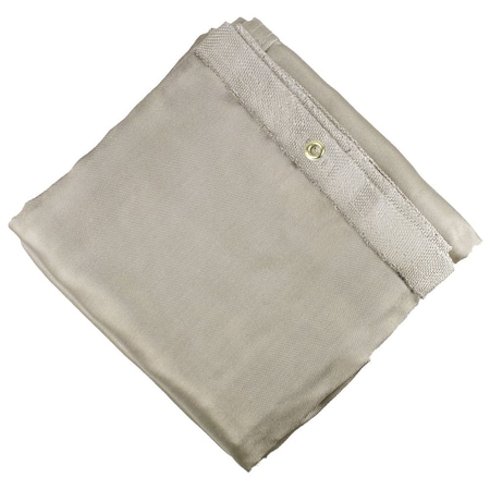 Jackson Safety Welding Blanket, Silica Cloth Fiberglass, 8 ft L., 6 ft W., 8 H., 18 oz/sq yd, Tan 36306